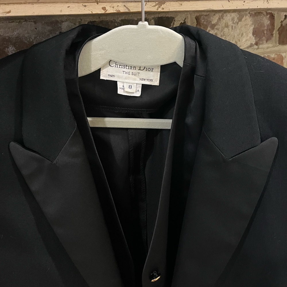 Dior women’s Elegant Black Tuxedo Jacket